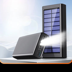 30000mAh Solar Power Bank Large Capacity  Portable and Durable Outdoor Power Bank  Universal Power Bank for Mobile Phones