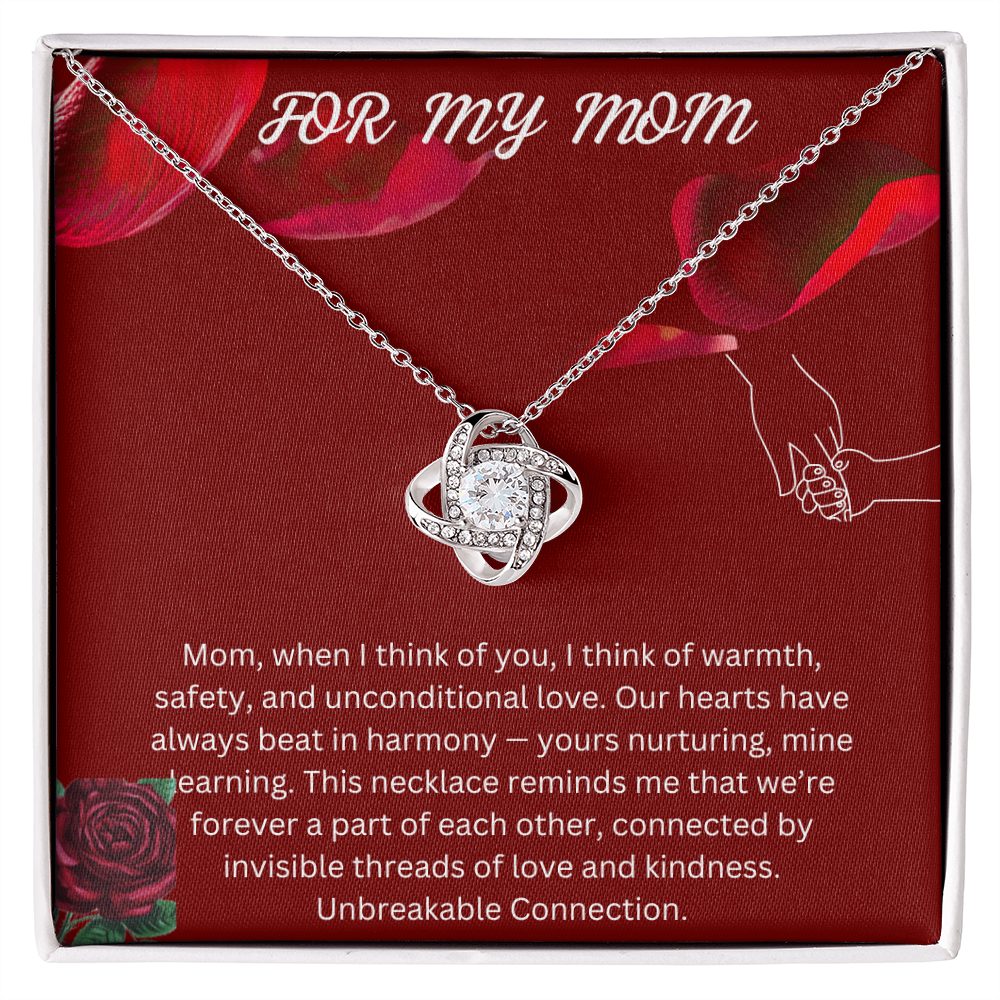Two Hearts, one Love  -Love Knot Necklace