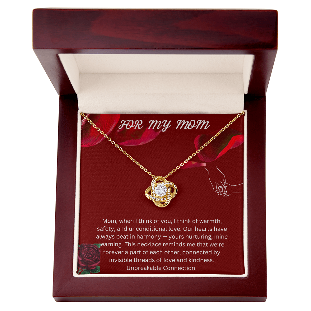 Two Hearts, one Love  -Love Knot Necklace