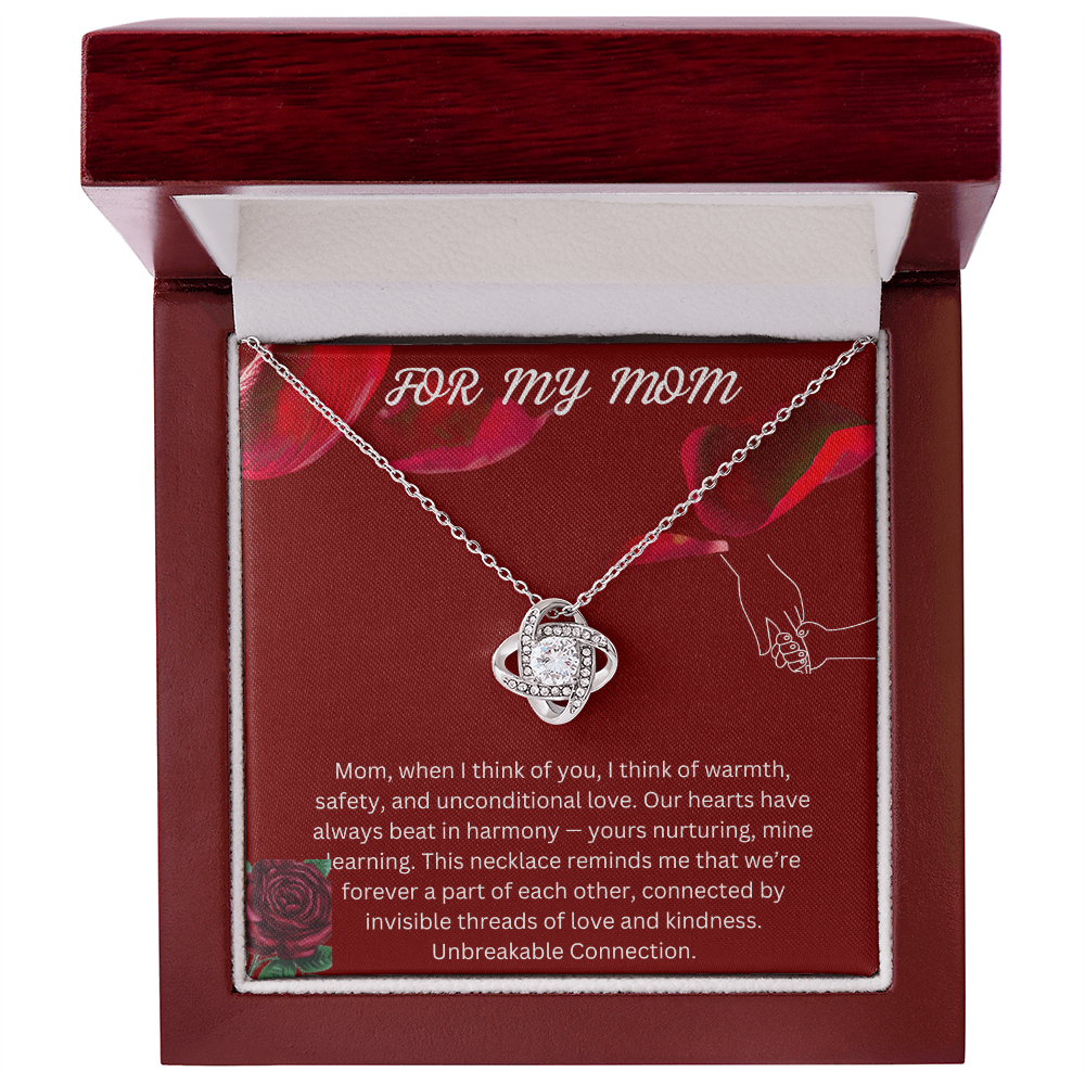 Two Hearts, one Love  -Love Knot Necklace