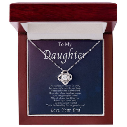 Im Always With You - Love Knot Necklacec