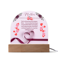 Mom: My Compass in Life -  Acrylic  Dome