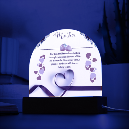 Mom:Our Bond is Unbreakable - Acrylic Dome