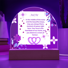 The Heartbeat of Our Home - Acrylic Dome Placade