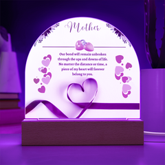 Mom:Our Bond is Unbreakable - Acrylic Dome