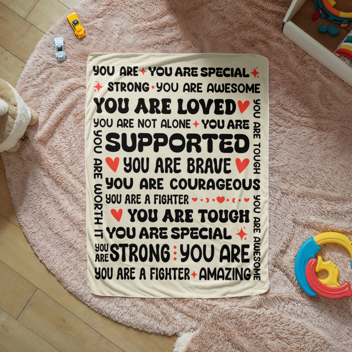 To My Daughter Braver (From Mom) – Sherpa Fleece Blanket