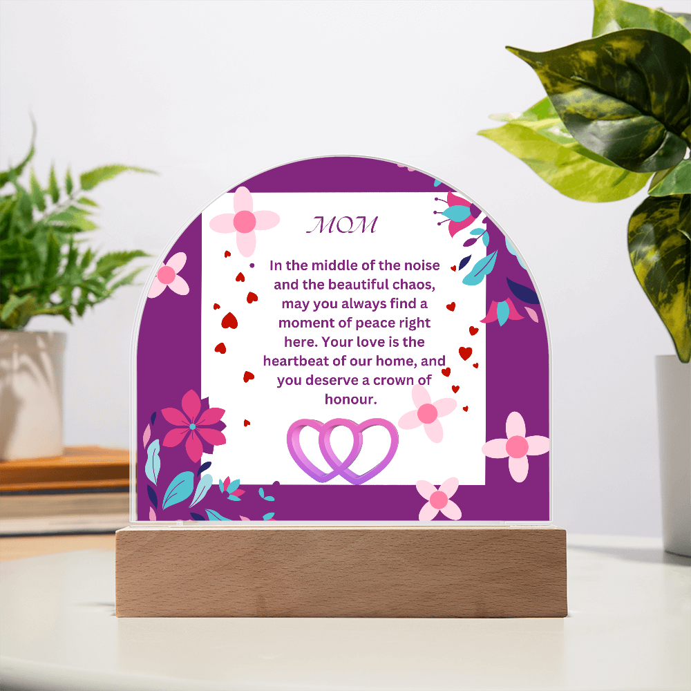 The Heartbeat of Our Home - Acrylic Dome Placade