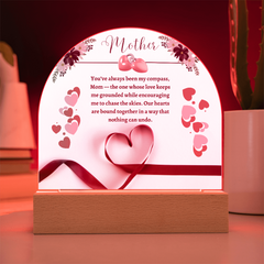 Mom: My Compass in Life -  Acrylic  Dome