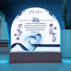 Mom:Our Bond is Unbreakable - Acrylic Dome