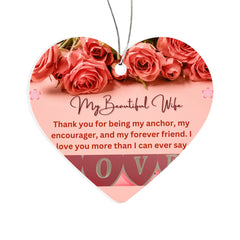 To my  Beautiful Wife - Acrylic Ornament